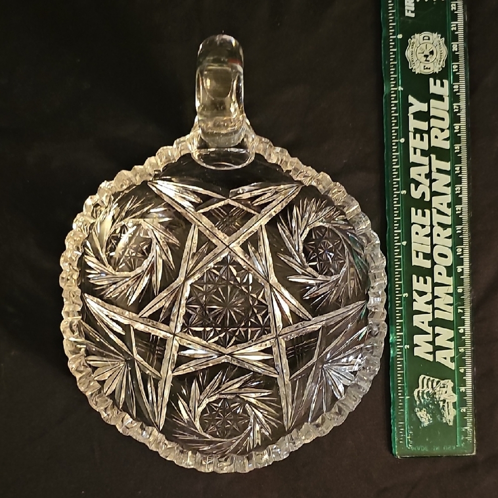 Elegant Crystal Glass Decorative Plate